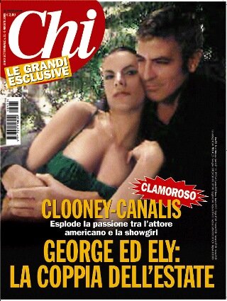 Elisabetta Canalis: George Clooney Cozies Up to New Woman Elisabetta Canalis: George Clooney Cozies Up to New Woman