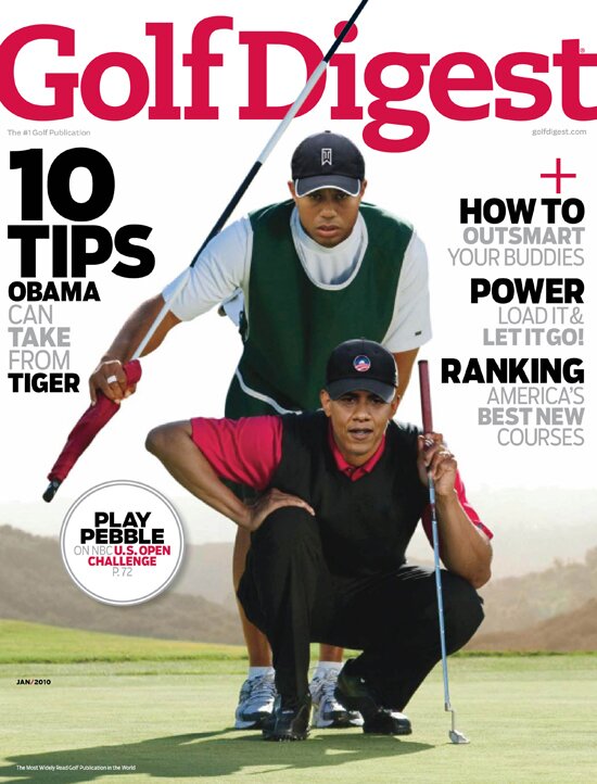 Golf Digest Cover Features Tiger Woods with Barack Obama (pic) Golf Digest Cover Features Tiger Woods with Barack Obama (pic)