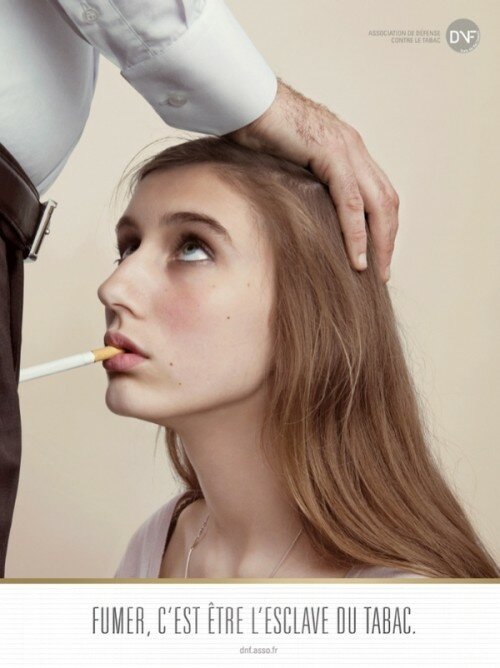 French Anti-Smoking Campaign Ad Picture with Young Girl Giving Cigarette Blowjob to a Tobacco Exec French Anti-Smoking Campaign Ad Picture with Young Girl Giving Cigarette Blowjob to a Tobacco Exec