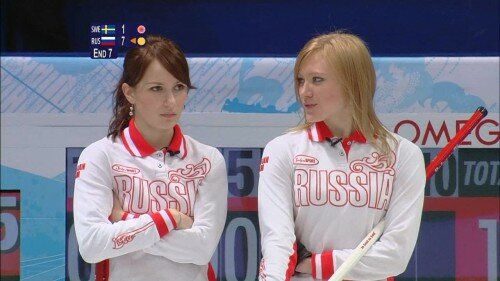 Hot Russian Curling Team Women - Anna Sidorova and Ludmila Pivivkova