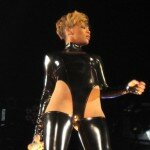 Photo: Rihanna in Failed Attempt to Look Sexy Wearing Latex Costume